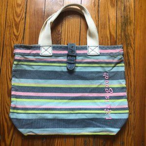 NWOT Life is Good Beach Tote Bag